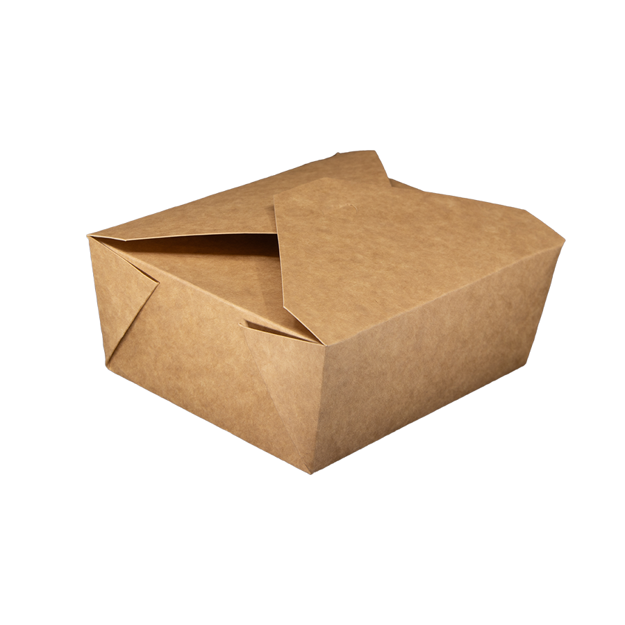 LUNCH BOX 1500 ML / 200x140x65 KRAFT PLASTIC FREE
